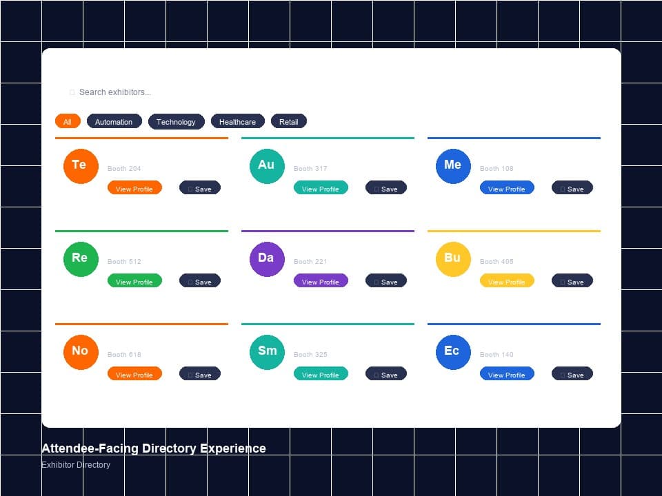 Attendee-Facing Directory Experience