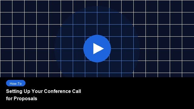 Setting Up Your Conference Call for Proposals