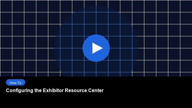 Configuring the Exhibitor Resource Center